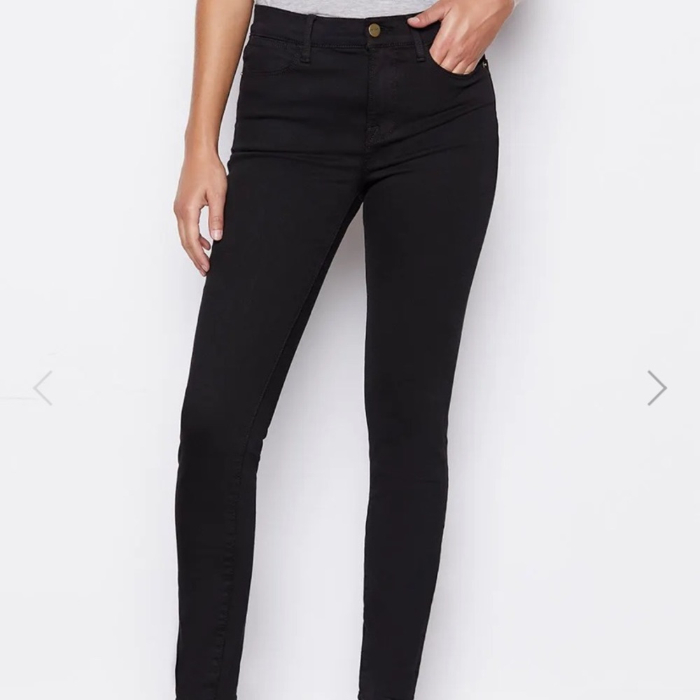 Frame Le High Skinny Black Jeans